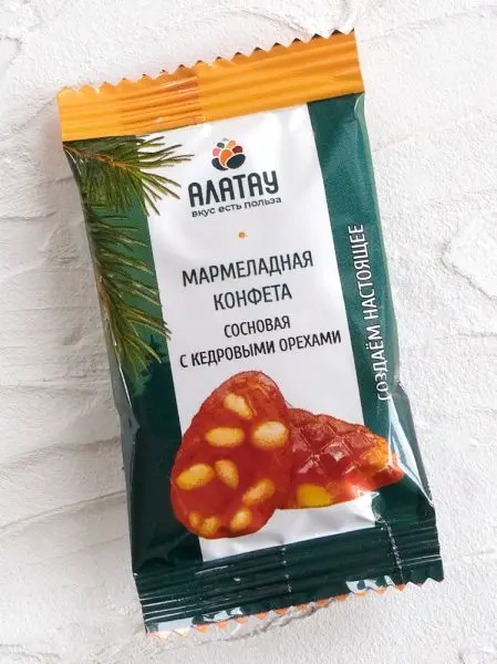 Мармелад сосновый с Кедровыми орешками, 1 кг Мармелад сосновый с Кедровыми орешками, 1 кг