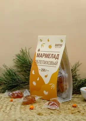 Мармелад ягодный Облепиховый, 250 гр Мармелад ягодный Облепиховый, 250 гр