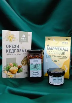 Подарочный набор «Кедровый» 4 в 1 Подарочный набор «Кедровый» 4 в 1