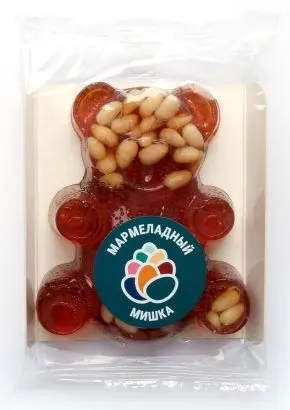 Мармелад сосновый "Мишка" на пектине с кедровыми орешками, 90 г Мармелад сосновый "Мишка" на пектине с кедровыми орешками, 90 г
