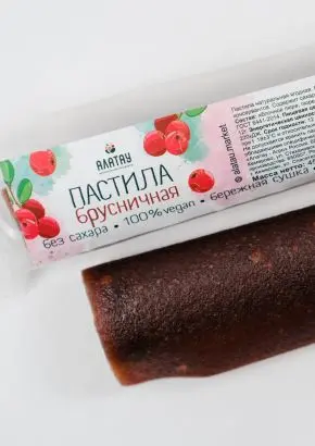 Пастила без сахара ягодная брусничная 900 г Пастила без сахара ягодная брусничная 900 г