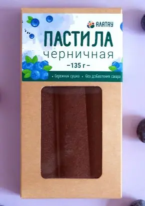Пастила черничная (без сахара) 135 г Пастила черничная (без сахара) 135 г