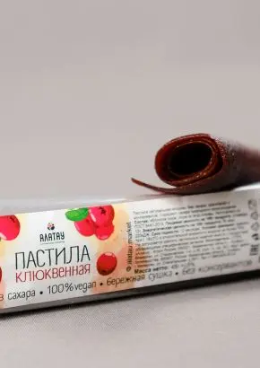 Пастила клюквенная (без сахара) 45 г Пастила клюквенная (без сахара) 45 г